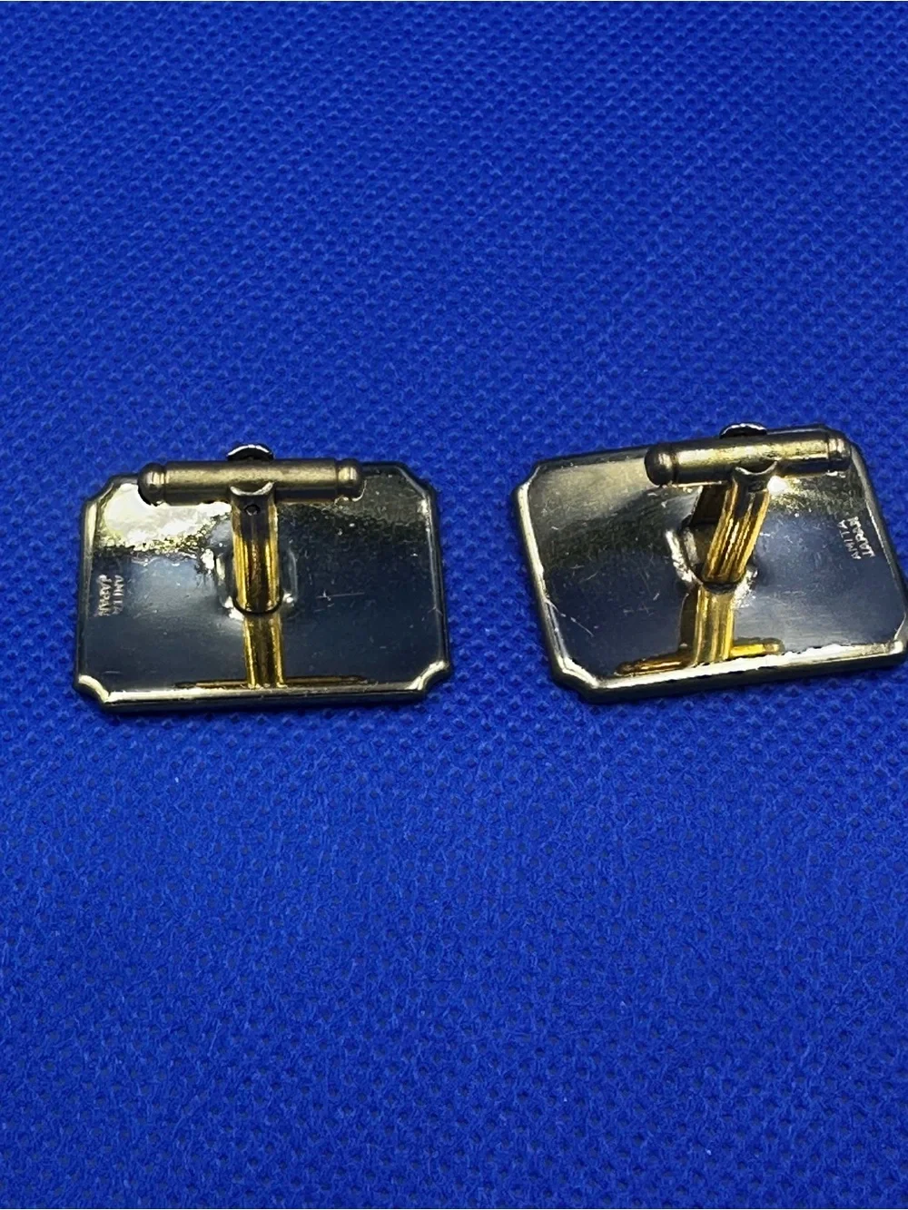 Vintage Mid-Century Japanese Damascene Cufflinks